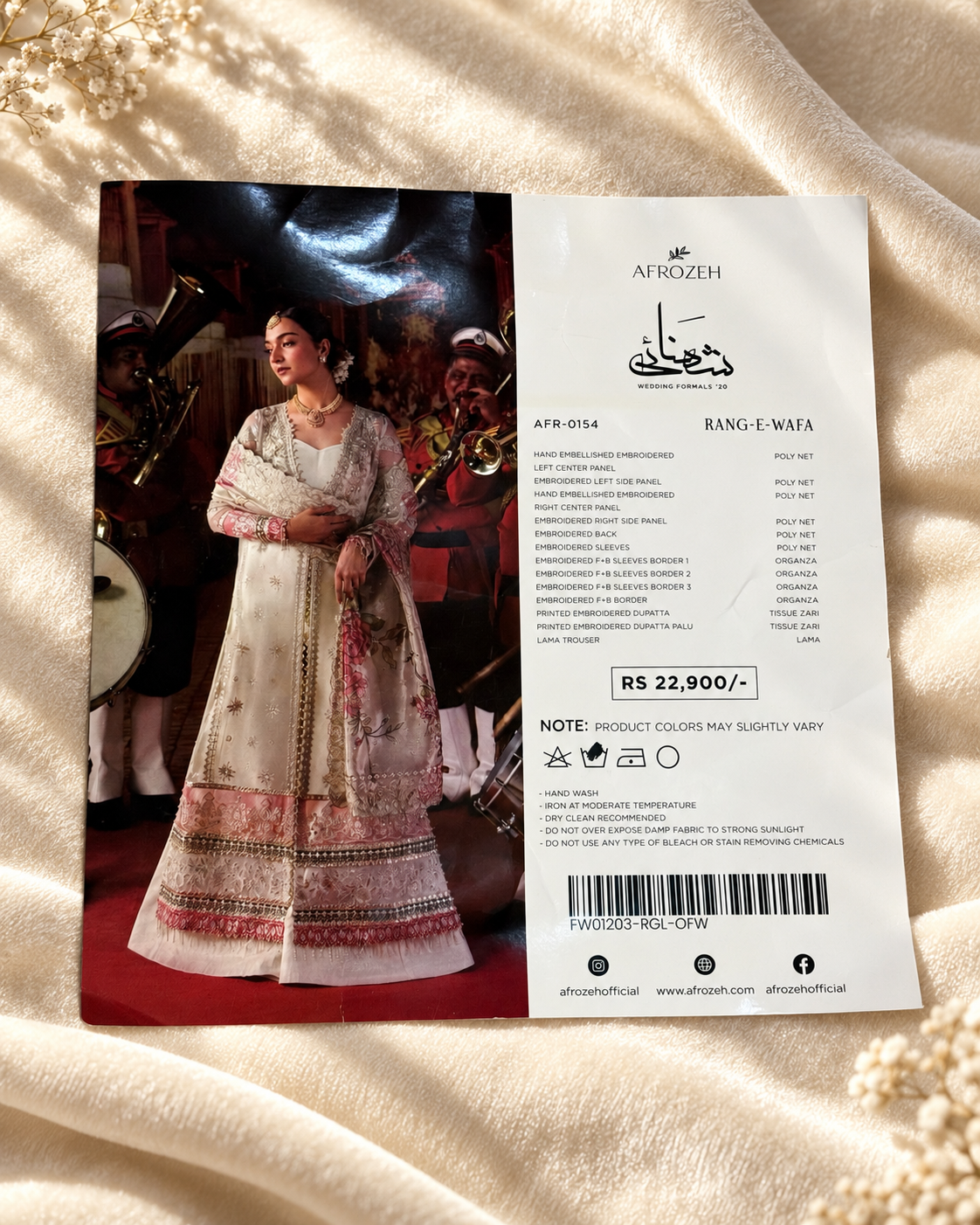 RANG-E-WAFA | UNSTITCHED 3 PIECE